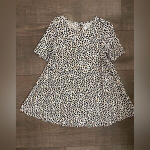 Animal print swing dress